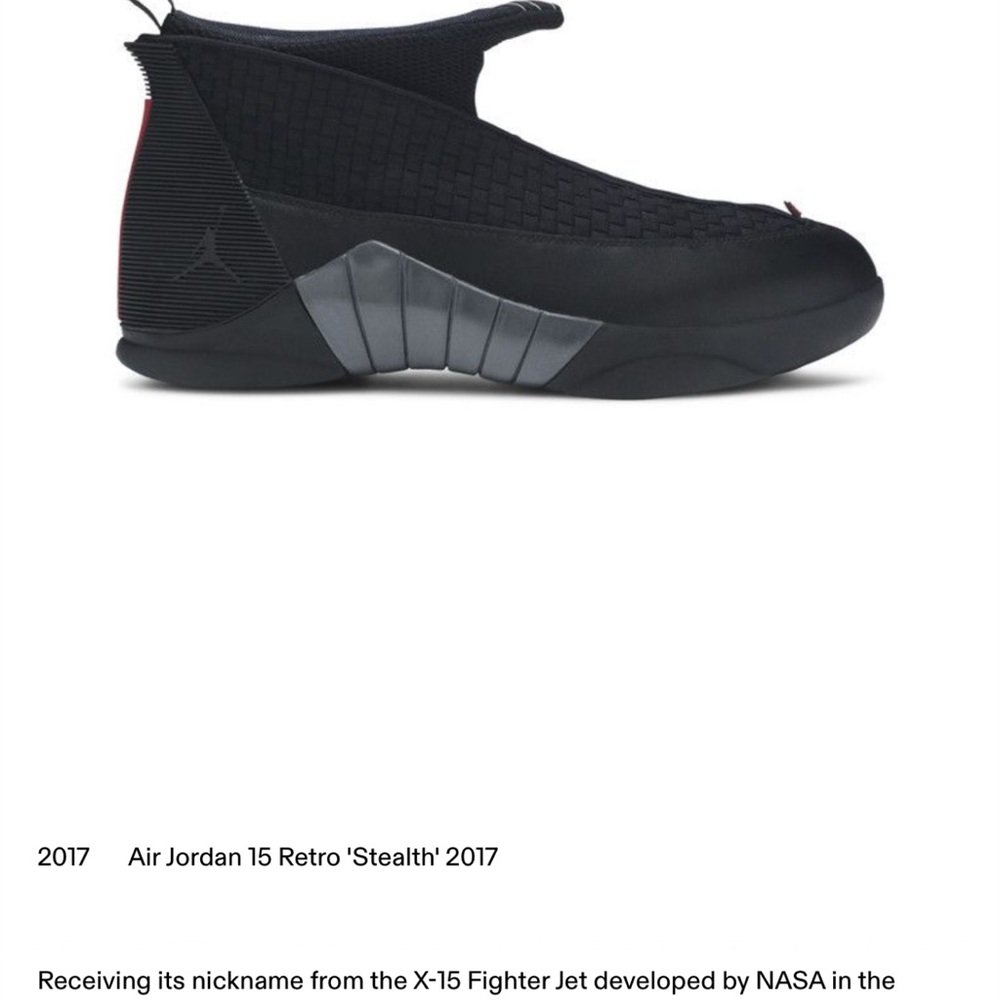 Jordan 15 Retro 'Stealth' Men's Shoes - Black
